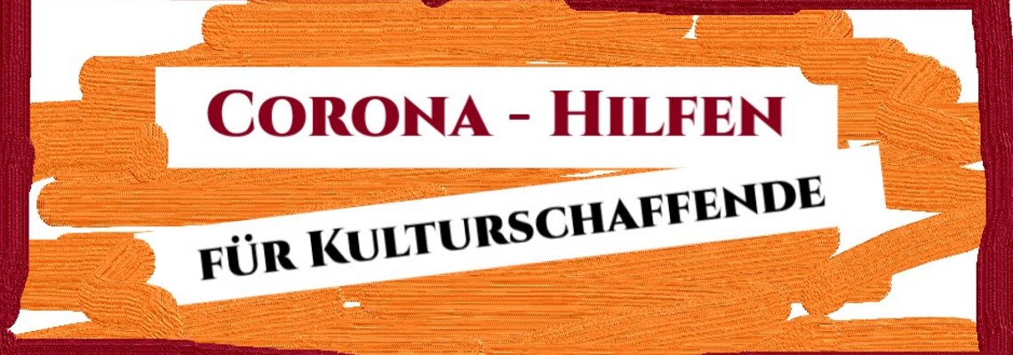 Banner mit Schriftzug "Corona Hilfen"