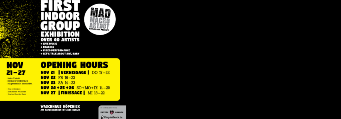 Ein schwarze Grafik mit einem quadratischen Poster in dem linken Teil. 