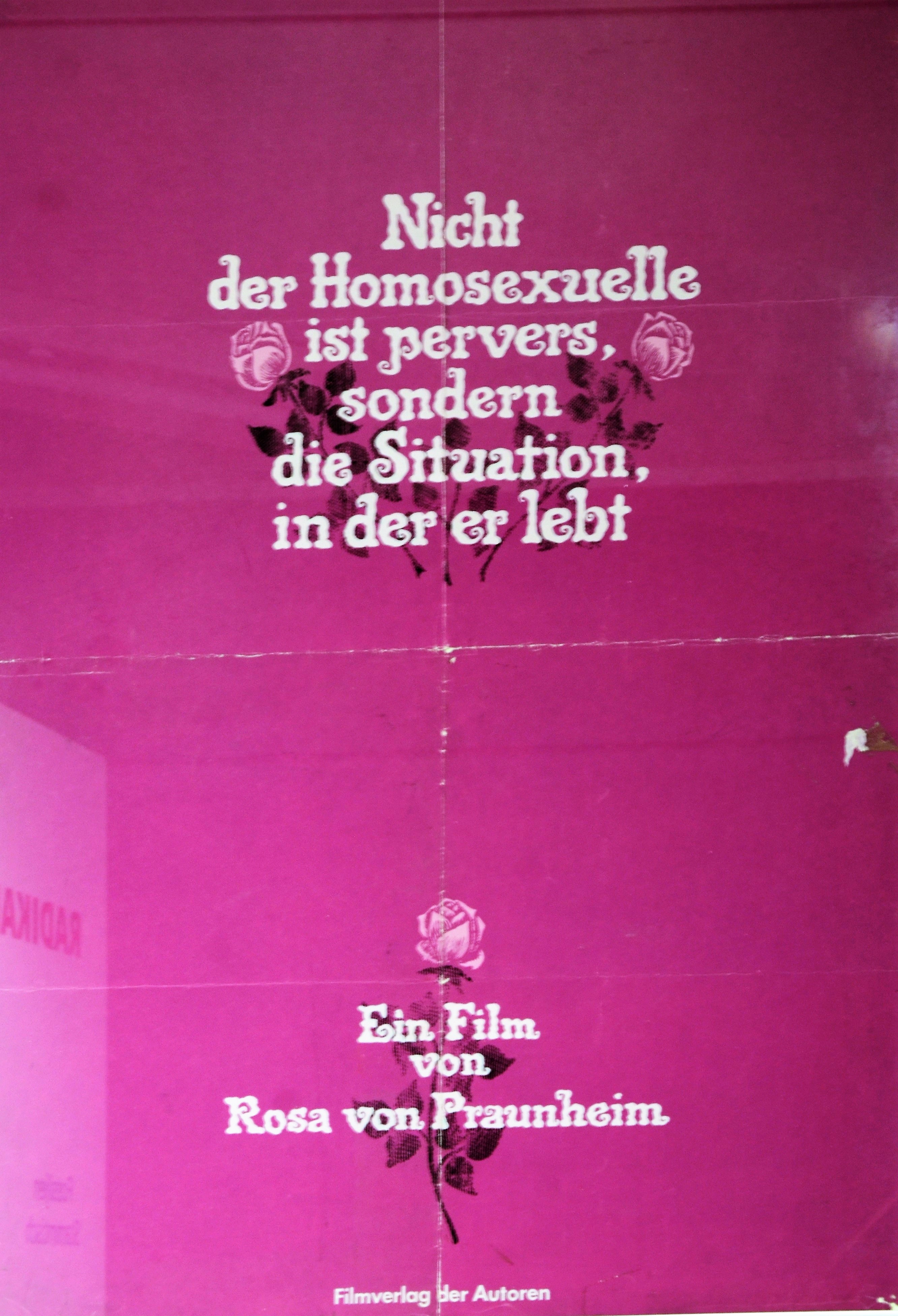 Fimankündigung Rosa von Praunheim