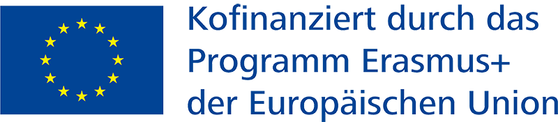 Logo Kofinanzierung durch das Programm Erasmus+ der EU